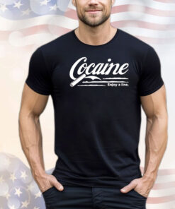 Cocaine enjoy a line logo shirt