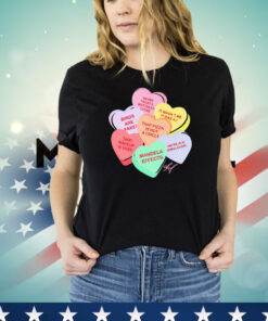 Conspiracy candy heart shirt