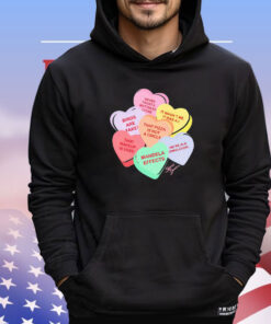 Conspiracy candy heart shirt