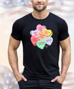 Conspiracy candy heart shirt