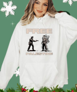 Free Palestine Police and Aaron Bushnell T-shirt