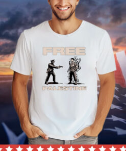 Free Palestine Police and Aaron Bushnell T-shirt