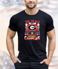 Georgia Bulldogs yes I’m old but I saw back 2 back national champions shirt