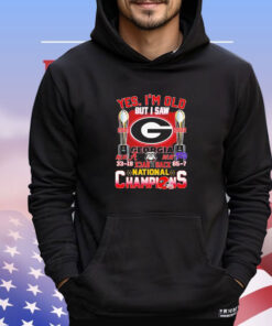 Georgia Bulldogs yes I’m old but I saw back 2 back national champions shirt