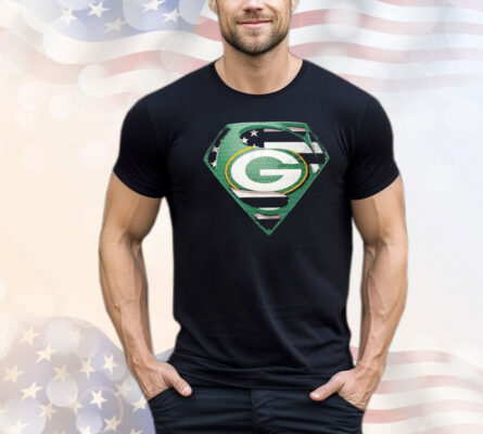 Green Bay Packer Super Man Logo T-shirt