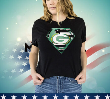 Green Bay Packer Super Man Logo T-shirt