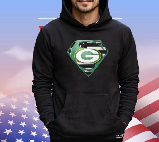 Green Bay Packer Super Man Logo T-shirt