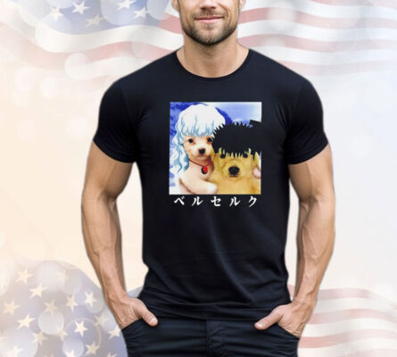 Guts and griffith as dogs meme T-shirt