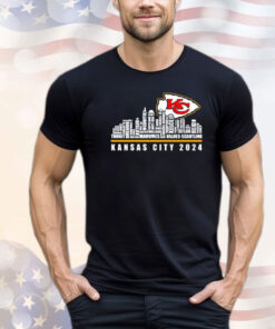 Kansas City Chiefs 2024 city skyline shirt