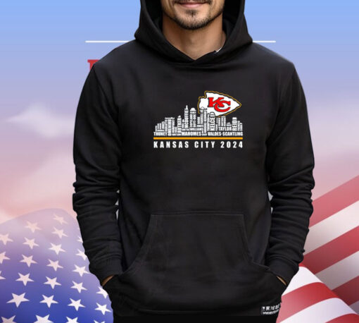 Kansas City Chiefs 2024 city skyline shirt