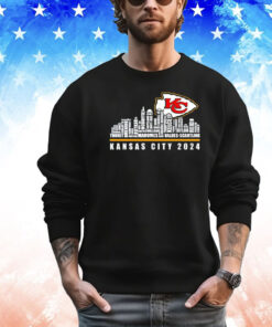 Kansas City Chiefs 2024 city skyline shirt