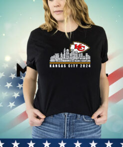 Kansas City Chiefs 2024 city skyline shirt