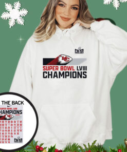 Offcial Kansas City Chiefs Nike Super Bowl LVIII Champions Roster Shirt