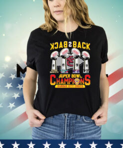 Kansas City Chiefs Super Bowl Champions Back To Back Shirt