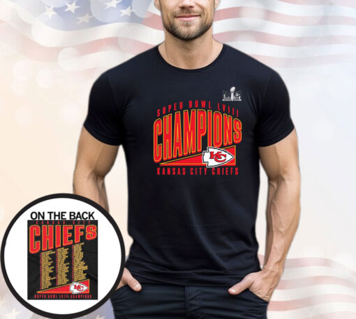 Kansas City Chiefs Super Bowl LVIII Champions Roster Best Teammates T-Shirt