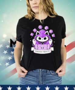 Kawaii cute cat plays the Dungeon Master T-shirt