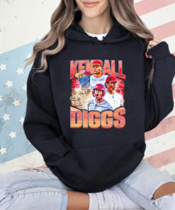 Kendall Diggs Arkansas Razorback baseball graphic poster T-shirt