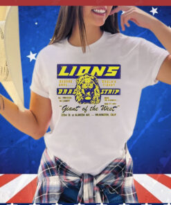 Lions Drag strip giant of the West logo T-shirt