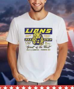 Lions Drag strip giant of the West logo T-shirt