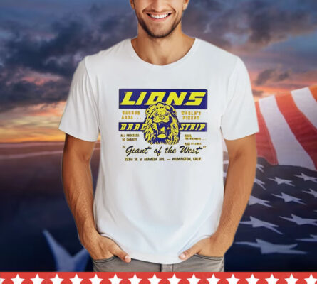 Lions Drag strip giant of the West logo T-shirt