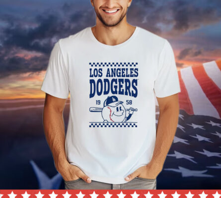 Los Angeles Dodgers Gray Podium Inaugural T-shirt