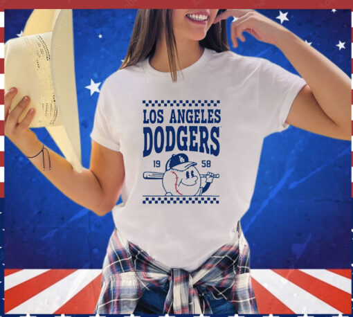 Los Angeles Dodgers Gray Podium Inaugural T-shirt