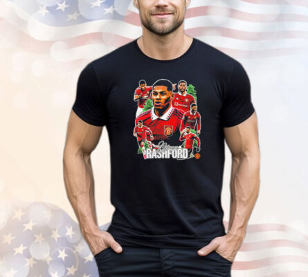 Marcus Rashford Manchester United FC graphic poster T-shirt