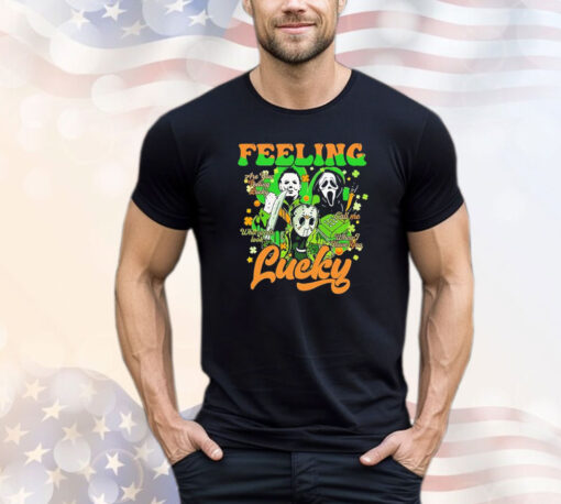 Men of horror feeling lucky St Patrick’s Day T-shirt