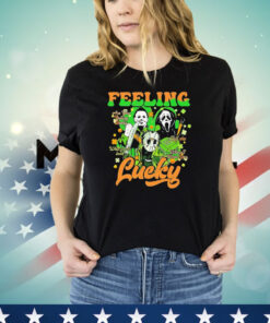 Men of horror feeling lucky St Patrick’s Day T-shirt