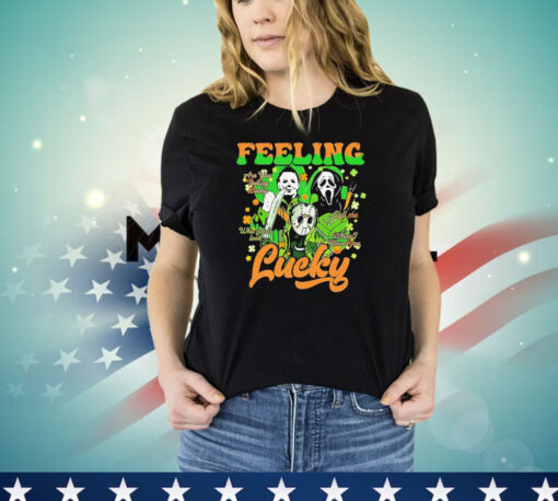 Men of horror feeling lucky St Patrick’s Day T-shirt