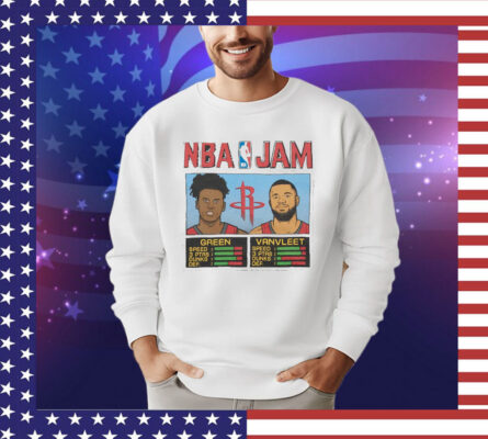 Nba Jam Rockets Green And Vanvleet T-Shirt