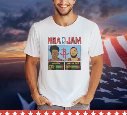 Nba Jam Rockets Green And Vanvleet T-Shirt