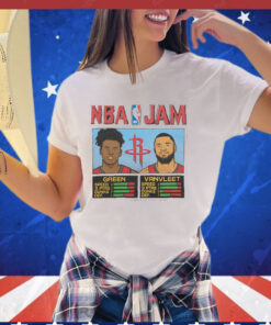 Nba Jam Rockets Green And Vanvleet T-Shirt