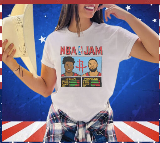 Nba Jam Rockets Green And Vanvleet T-Shirt