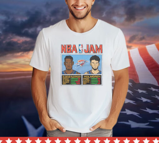 Nba Jam Thunder Gilgeous-Alexander And Holmgren Shirt