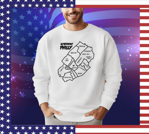 Northeast Philly map T-shirt