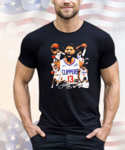 Paul George Los Angeles Clippers basketball graphic poster T-shirt