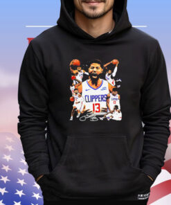 Paul George Los Angeles Clippers basketball graphic poster T-shirt