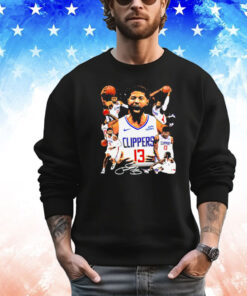 Paul George Los Angeles Clippers basketball graphic poster T-shirt