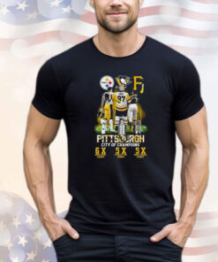 Pittsburgh City Of Champions Steelers Penguins Pirates 6x And 5x Champs Shirt