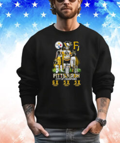 Pittsburgh City Of Champions Steelers Penguins Pirates 6x And 5x Champs Shirt