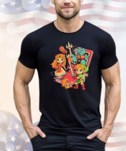 Princess Zelda Link Ganon and the Game Boy Advance SP Brave Game shirt