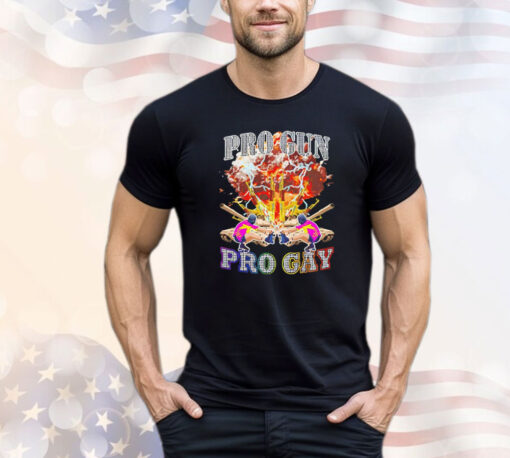 Pro gun pro gay vintage T-shirt