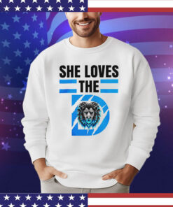 She Loves The D Funny Vintage Detroit Lions Detroit Lions T-shirt