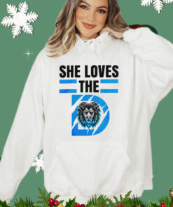 She Loves The D Funny Vintage Detroit Lions Detroit Lions T-shirt