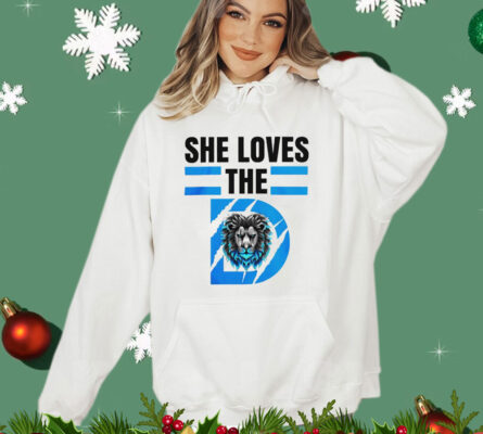 She Loves The D Funny Vintage Detroit Lions Detroit Lions T-shirt