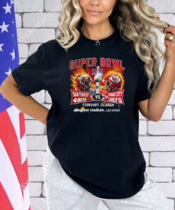 Super Bowl Lviii San Francisco 49ers Vs Kansas City Chiefs February 11 2024 Allegiant Stadium Las Vegas T-Shirt