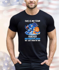 This is my team forever Detroit Lions not just when we win shirt