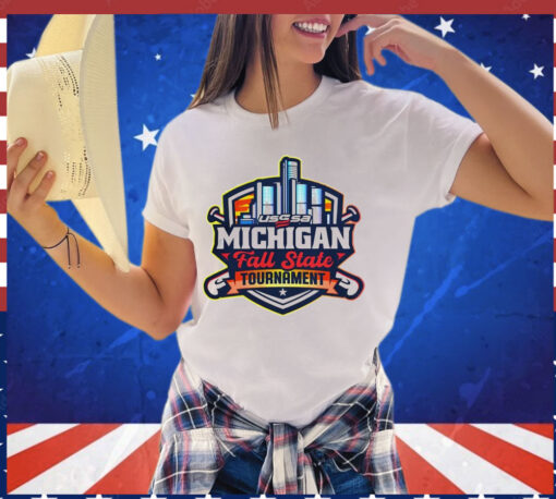 Usssa Michigan Baseball Michigan Fall State Tournament Logo T-shirt