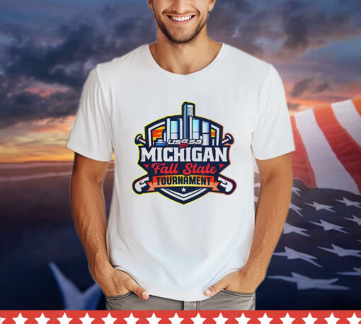 Usssa Michigan Baseball Michigan Fall State Tournament Logo T-shirt